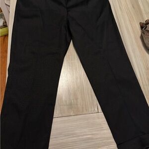 Classic Black Straight-Leg Pants for Formal Wear